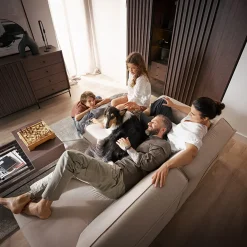 Garnero Arredamenti Vetrinette|Vetrinette-Vetrinetta bassa 92x144h cm 2 ante led wengè Blackwood