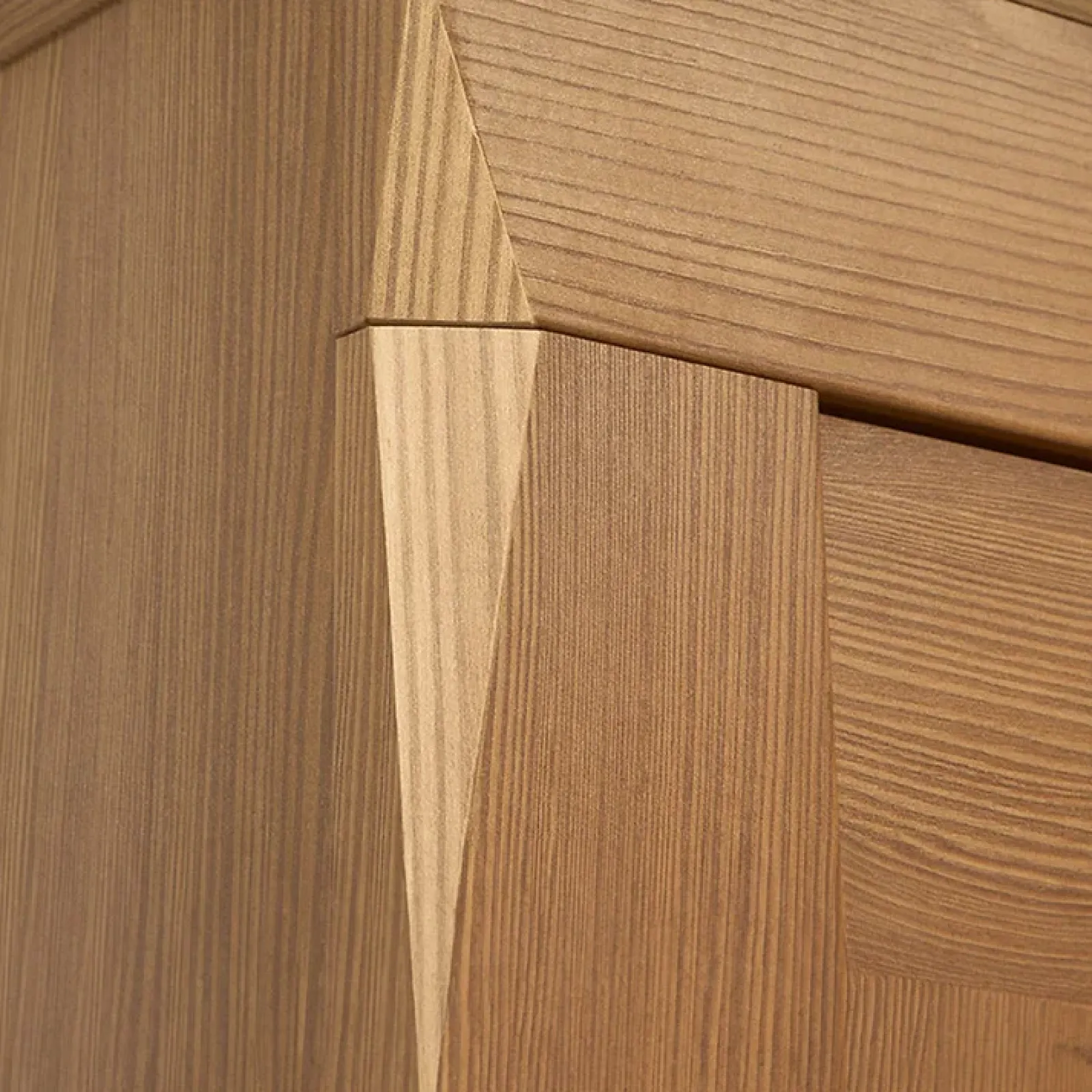 Garnero Arredamenti Vetrinette|Vetrinette-Vetrinetta 72x202h cm 1 anta 3 cassetti rovere scuro Lucca