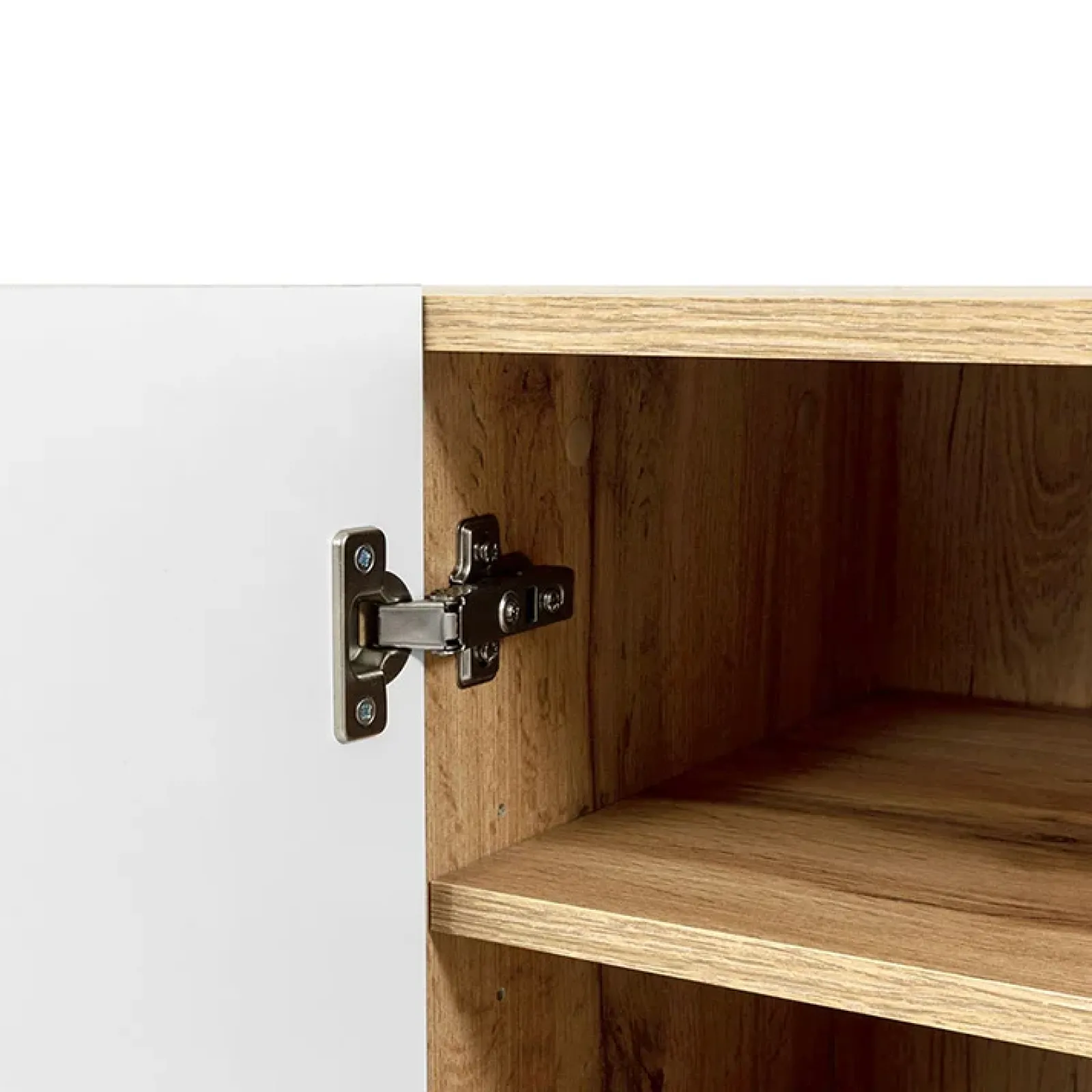 Garnero Arredamenti Vetrinette|Vetrinette-Vetrinetta 60x183h cm 1 anta moderna cannettato Essence Quercia