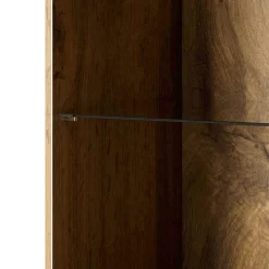 Garnero Arredamenti Vetrinette|Vetrinette-Vetrinetta 60x183h cm 1 anta moderna cannettato Essence Quercia