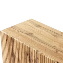 Garnero Arredamenti Vetrinette|Vetrinette-Vetrinetta 60x183h cm 1 anta moderna cannettato Essence Quercia