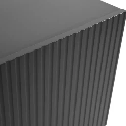 Garnero Arredamenti Vetrinette|Vetrinette-Vetrinetta 60x183h cm 1 anta moderna cannettato Essence Antracite