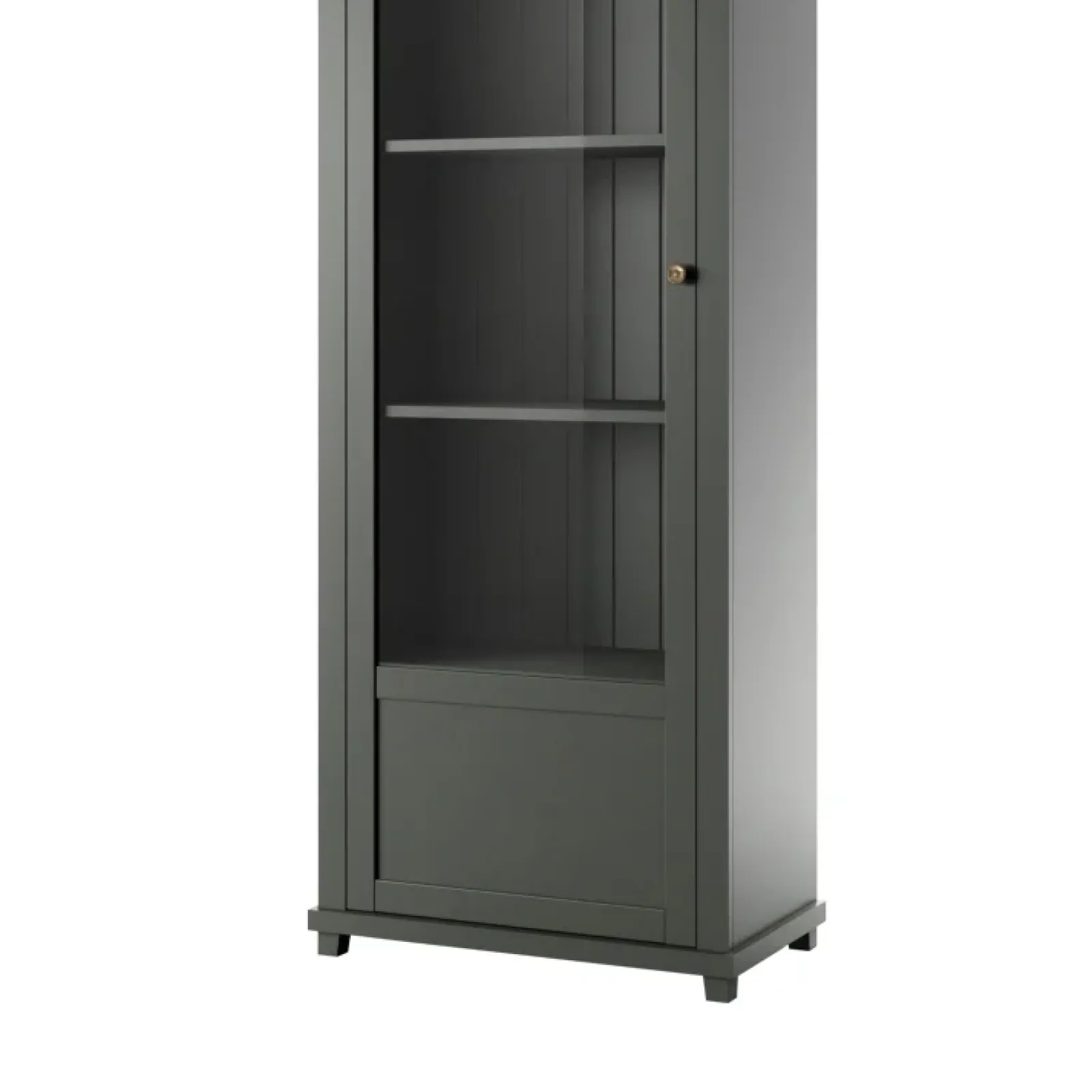 Garnero Arredamenti Vetrinette|Vetrinette-Vetrinetta 71x200h cm 1 anta sinistra soggiorno quercia Texel Verde