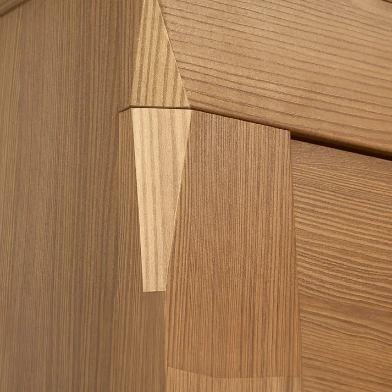 Garnero Arredamenti Vetrinette|Vetrinette-Vetrinetta 102x202h cm 4 ante rovere scuro Lucca